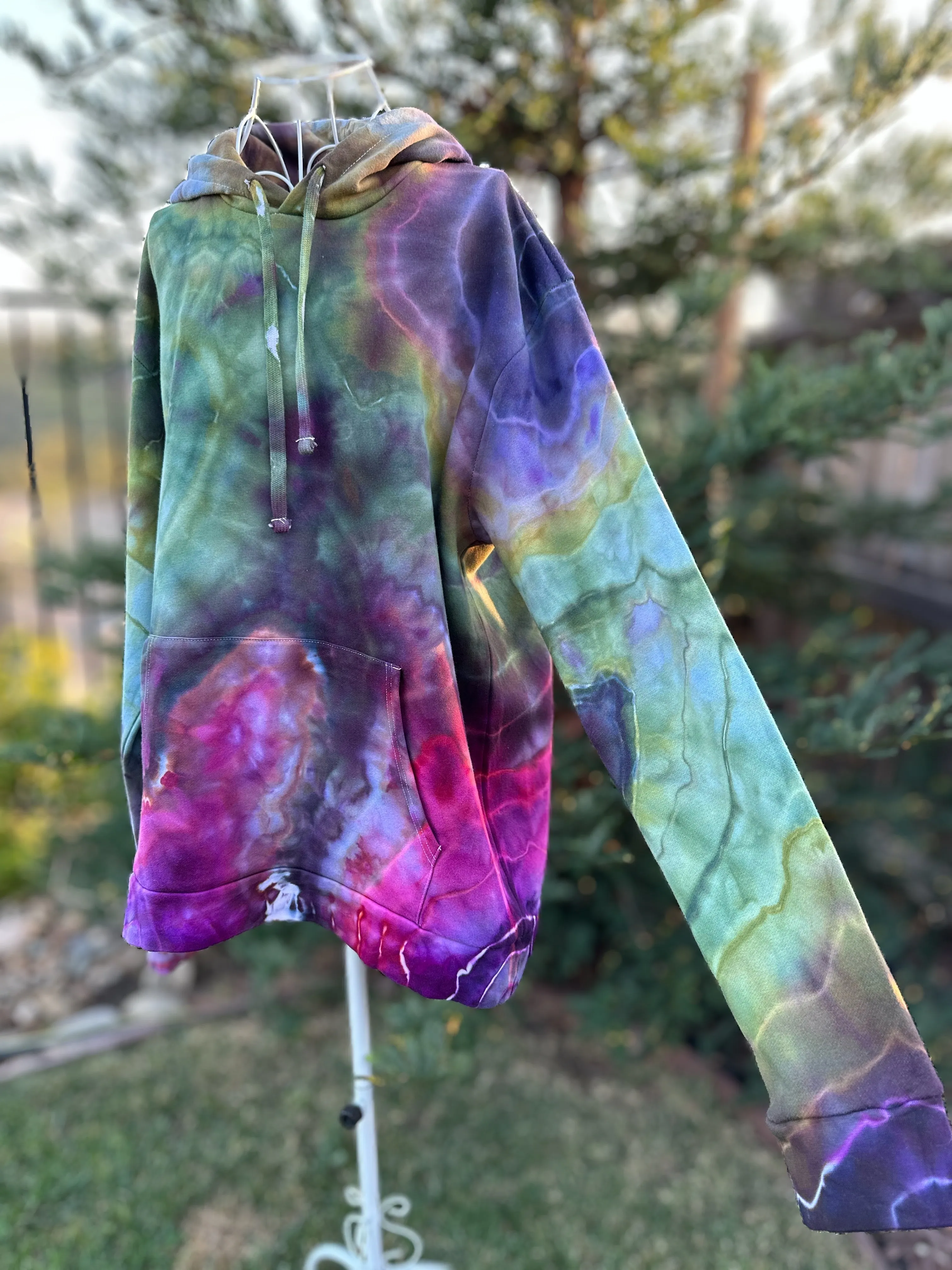 2 Custom Geode Hoodies and Geode Mushroom Moon Lounge Set for Heather