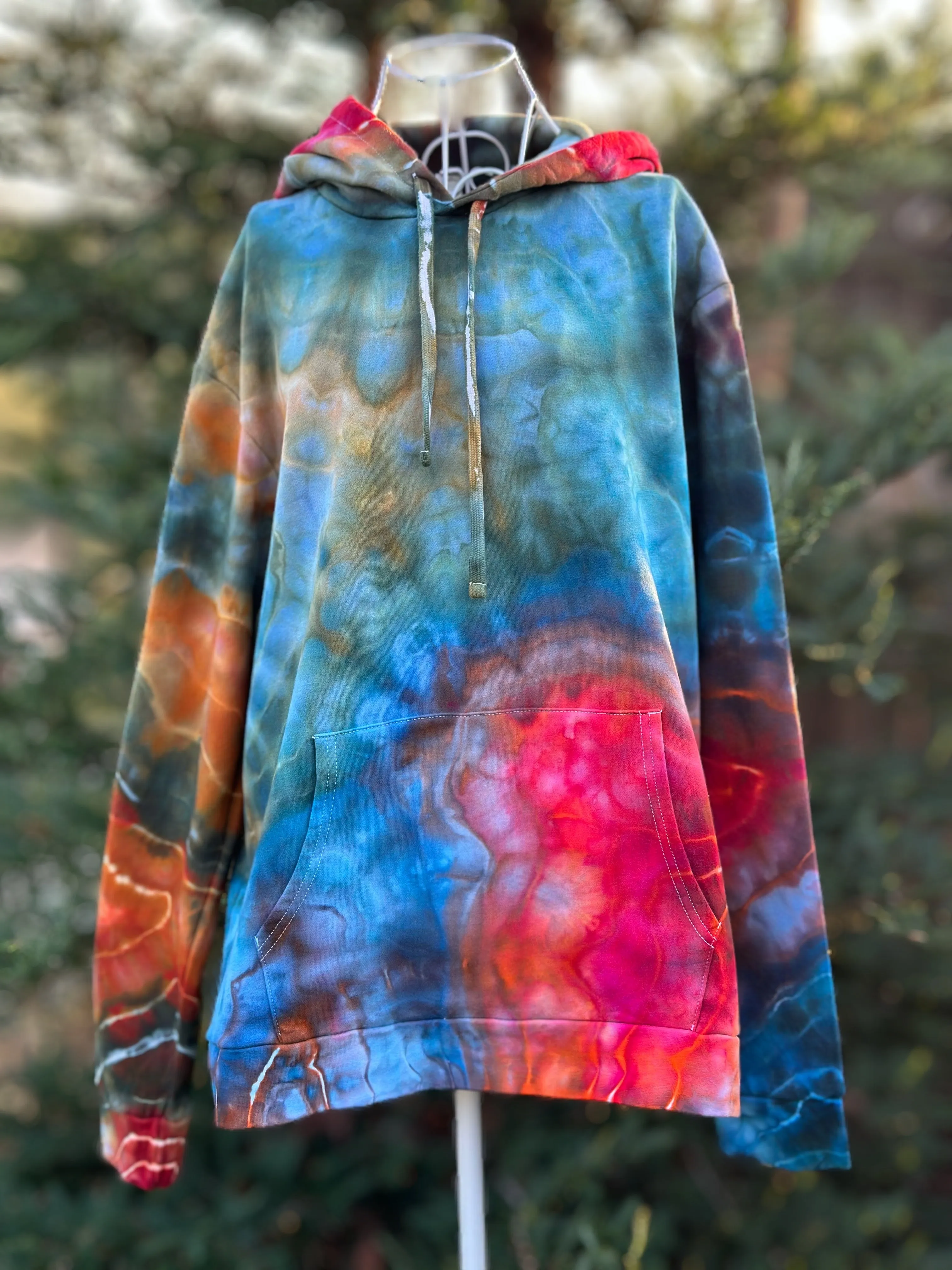 2 Custom Geode Hoodies and Geode Mushroom Moon Lounge Set for Heather