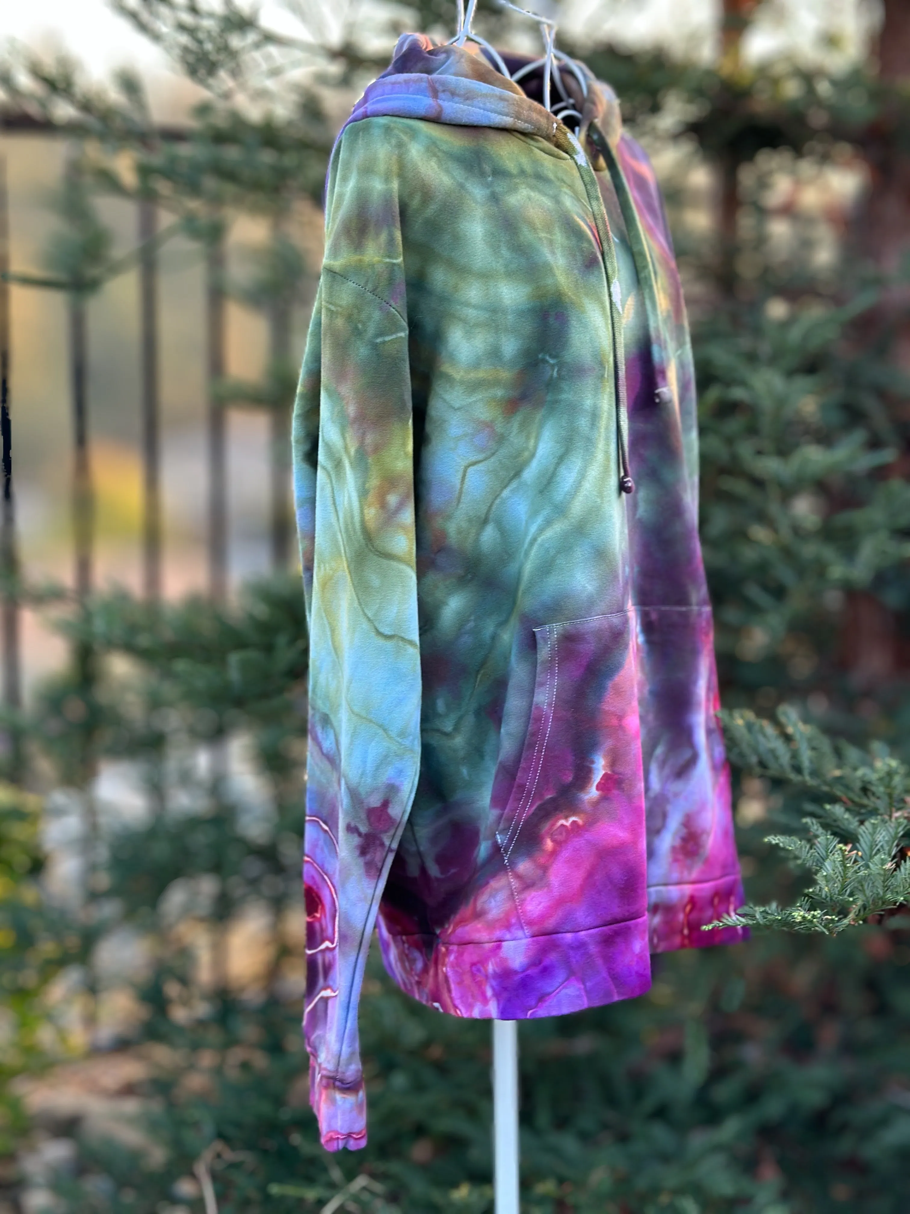 2 Custom Geode Hoodies and Geode Mushroom Moon Lounge Set for Heather