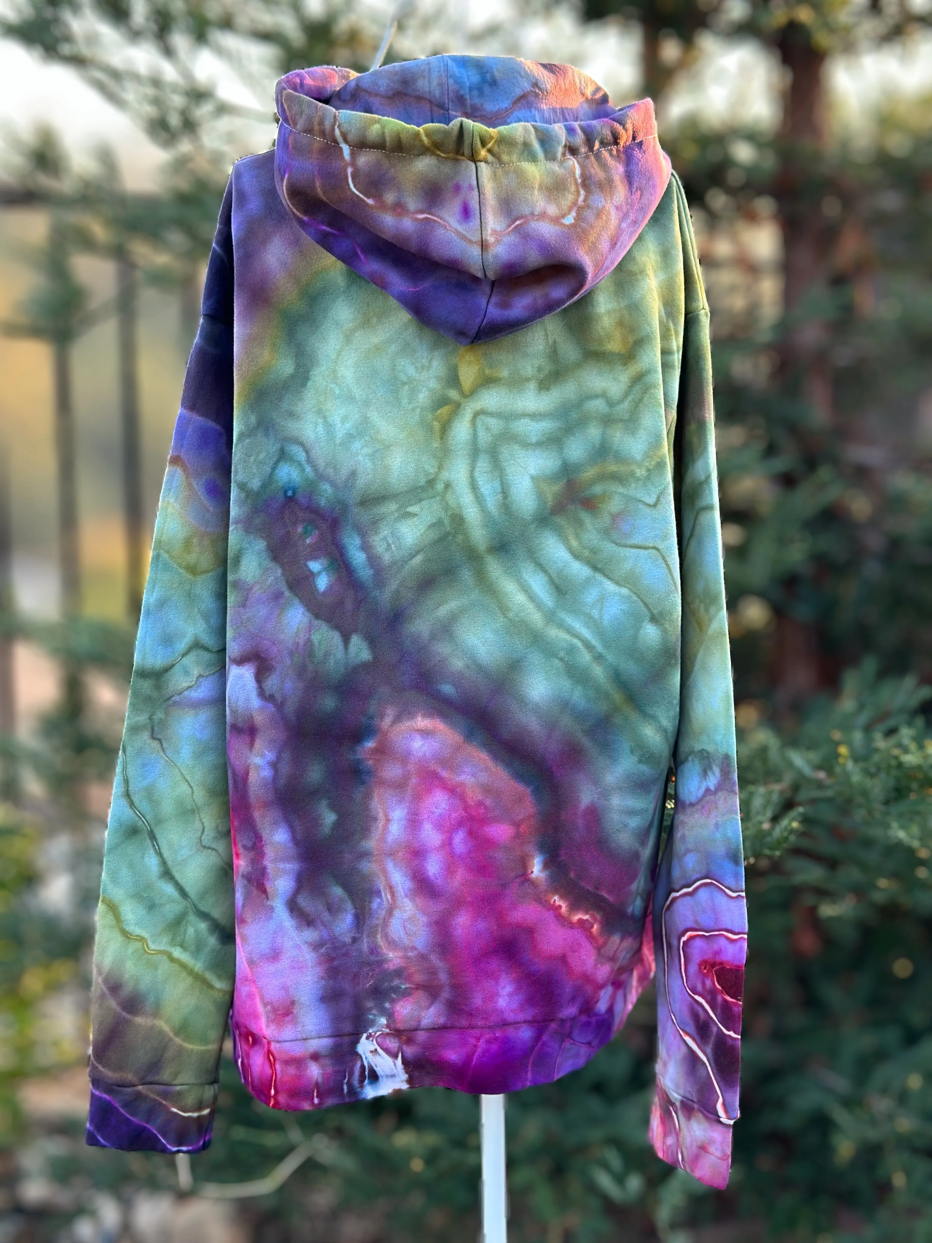2 Custom Geode Hoodies and Geode Mushroom Moon Lounge Set for Heather