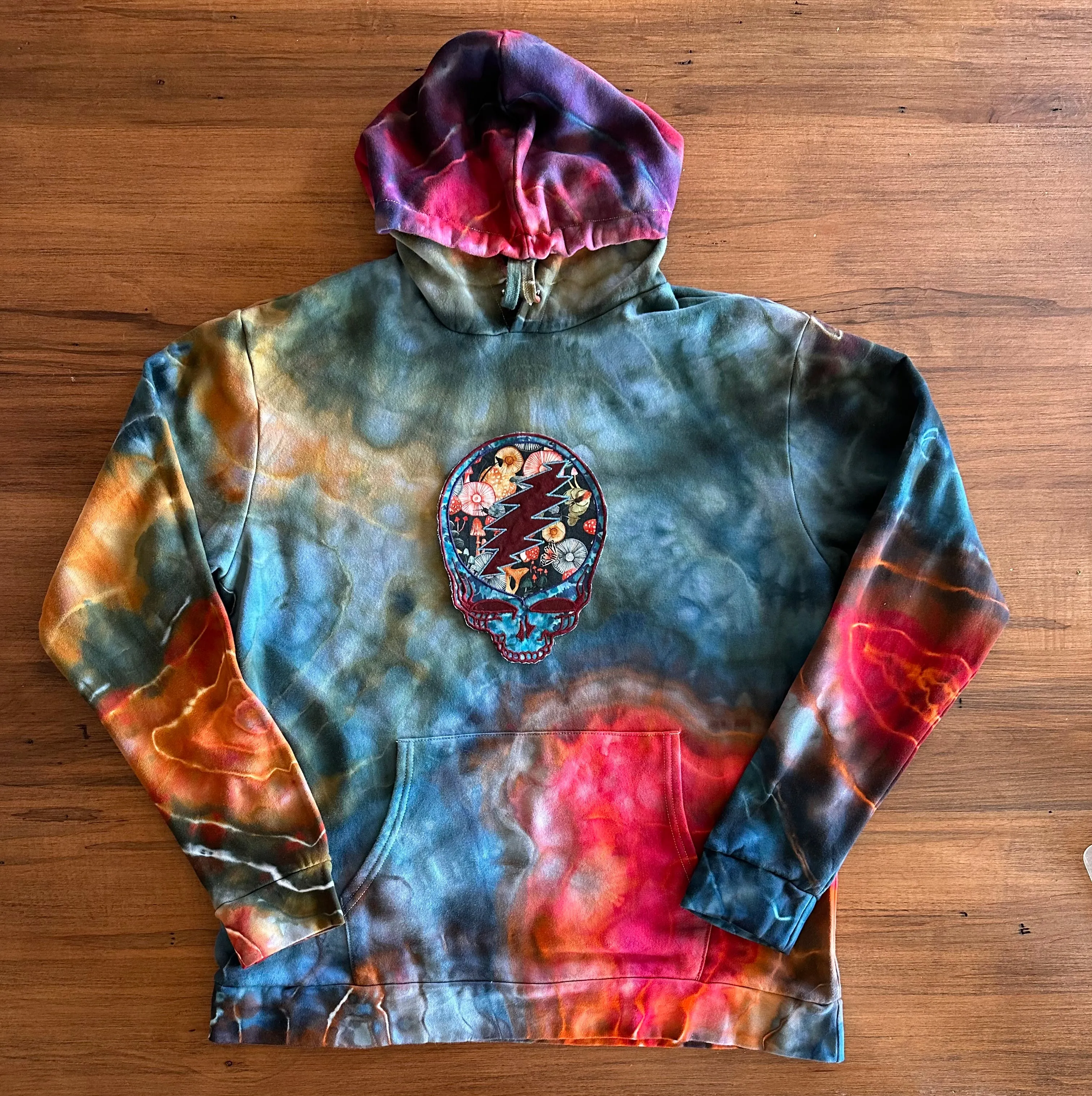 2 Custom Geode Hoodies and Geode Mushroom Moon Lounge Set for Heather