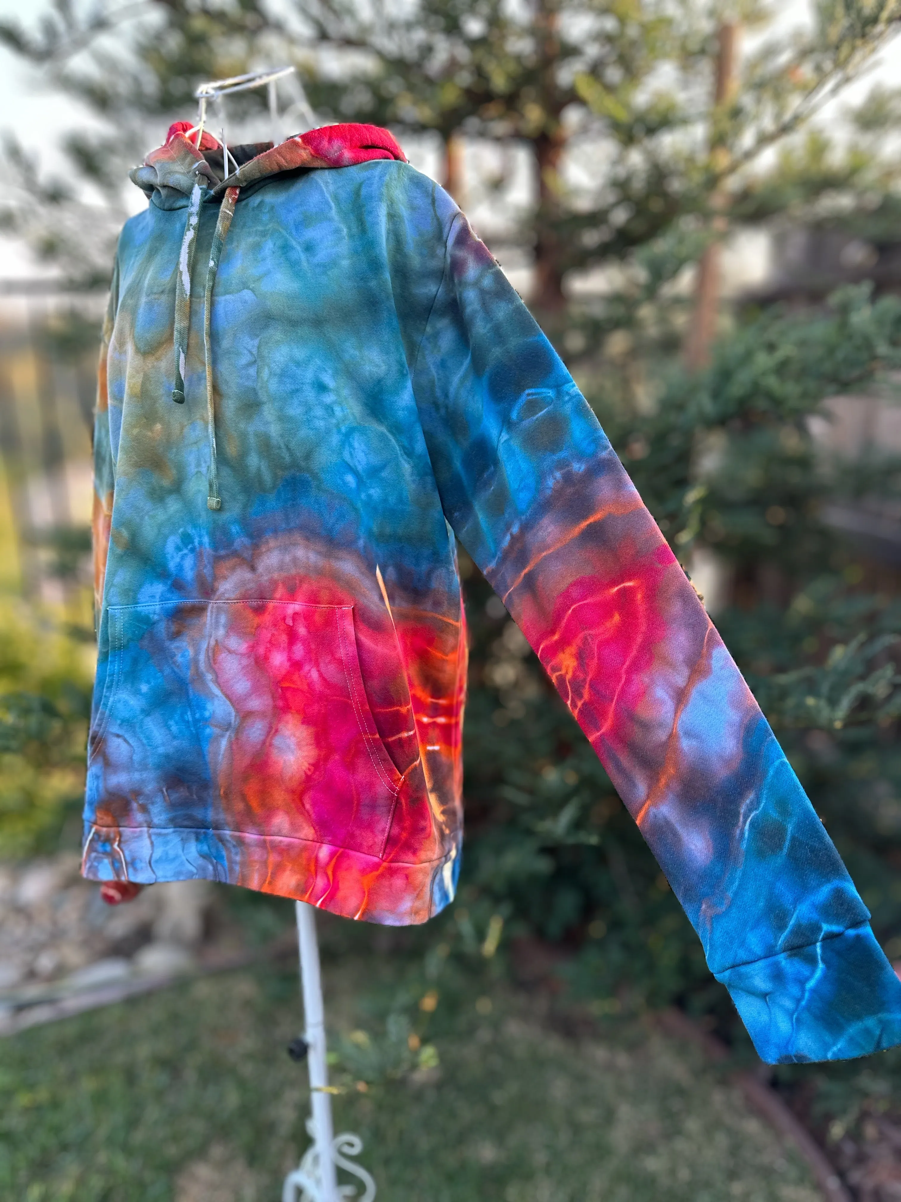 2 Custom Geode Hoodies and Geode Mushroom Moon Lounge Set for Heather