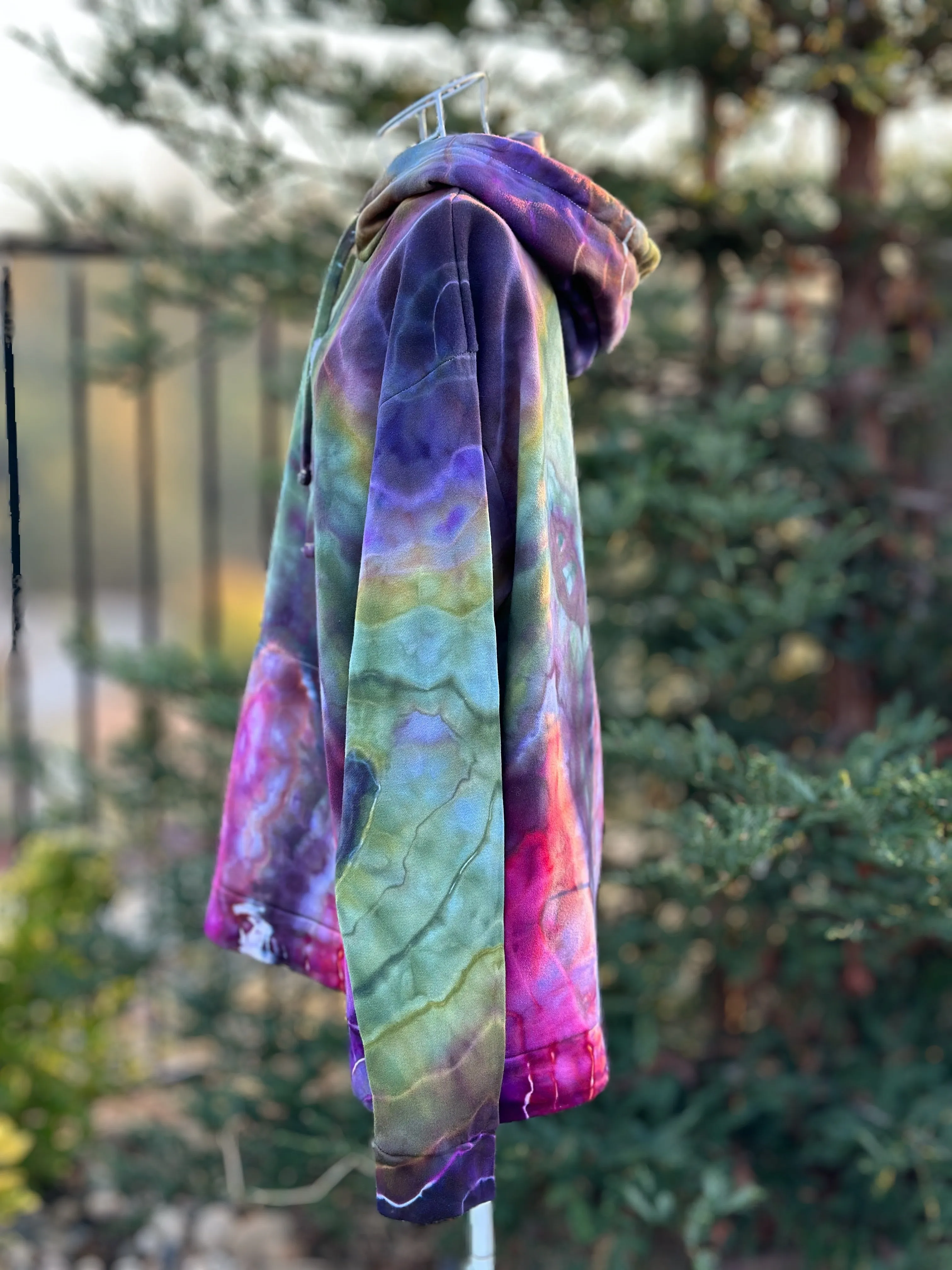 2 Custom Geode Hoodies and Geode Mushroom Moon Lounge Set for Heather