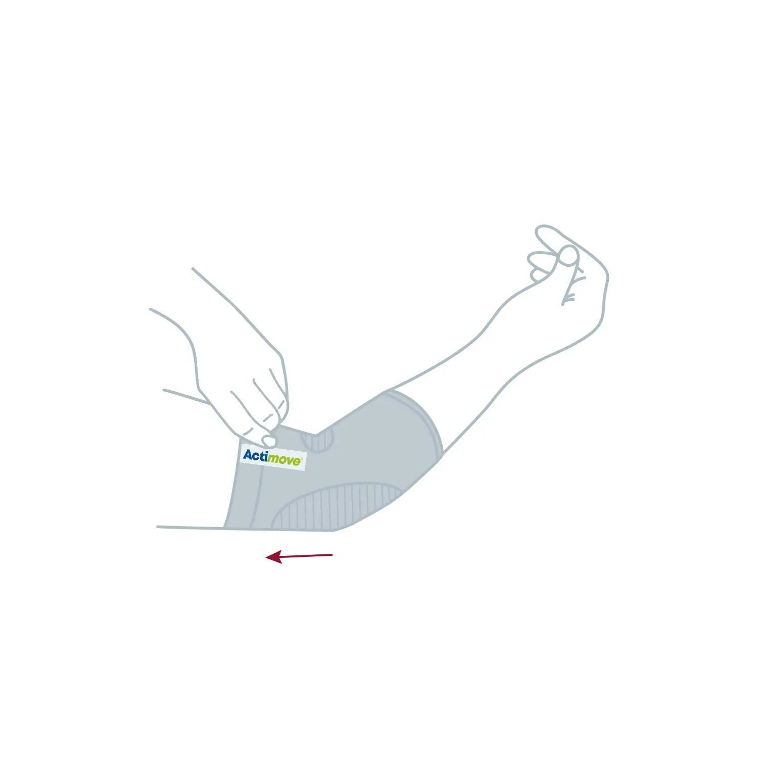 Actimove Everyday Supports Mild Elbow Support White Large