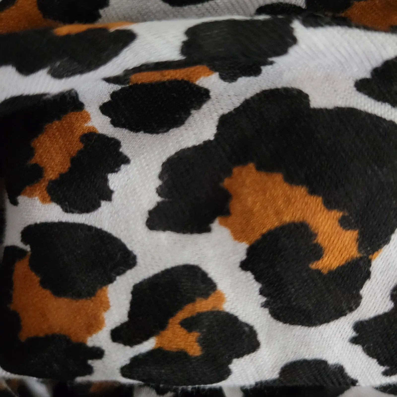 ALC Kati T Shirt Brown Animal Leopard Print Cotton Short Puff Sleeve Tee Top Size XS