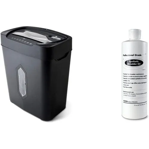 Aurora 8-Sheet Cross-Cut Paper Shredder