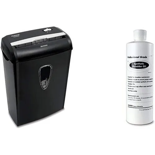 Aurora 8-Sheet Cross-Cut Paper Shredder