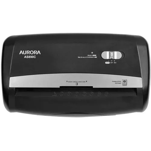 Aurora 8-Sheet Cross-Cut Paper Shredder