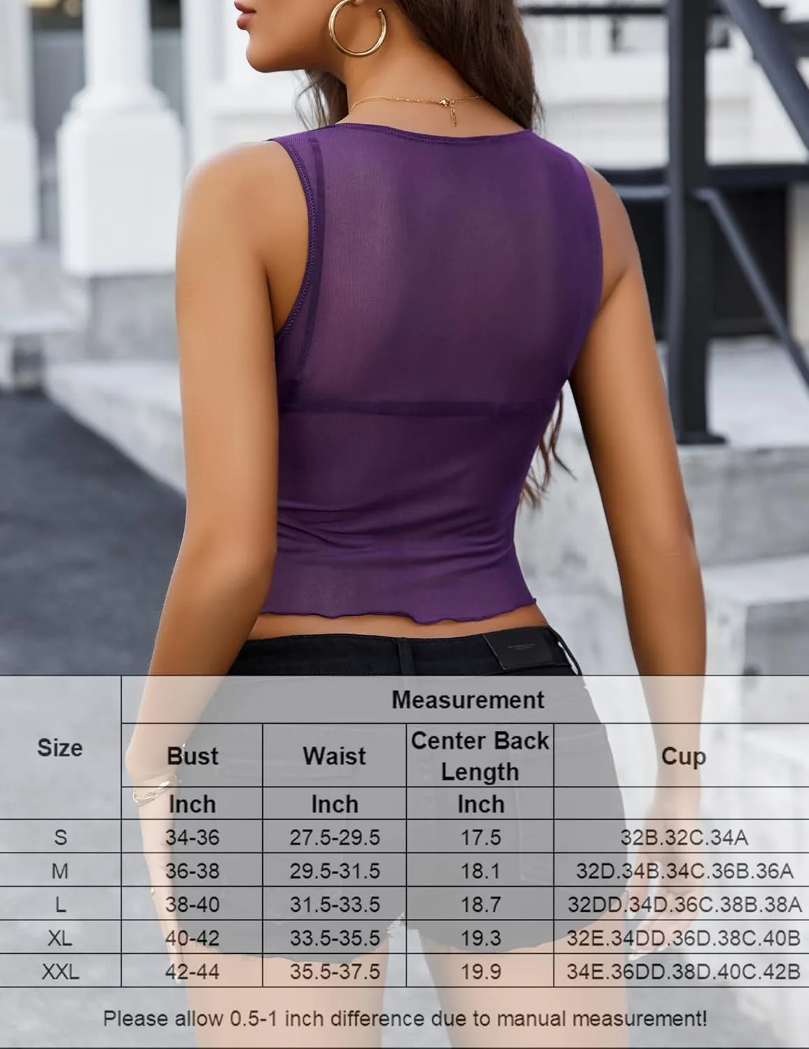 Avidlove Mesh Tank Top for Women Sexy Sheer Tops Sleeveless See Through Y2K Lace Going Out Crop Tank Tops