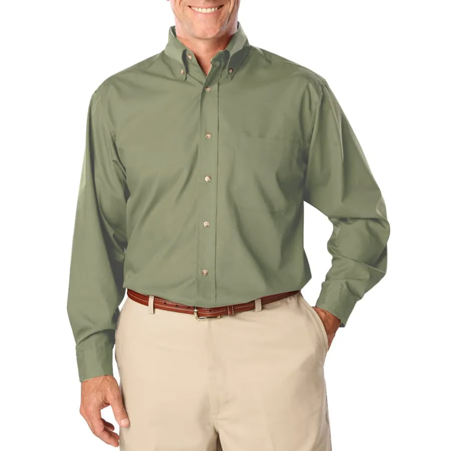 Blue Generation Men's TALL Long Sleeve Easy Care Poplin Shirt