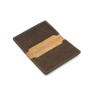 Business Card Holder  - "Coral" Mahogany