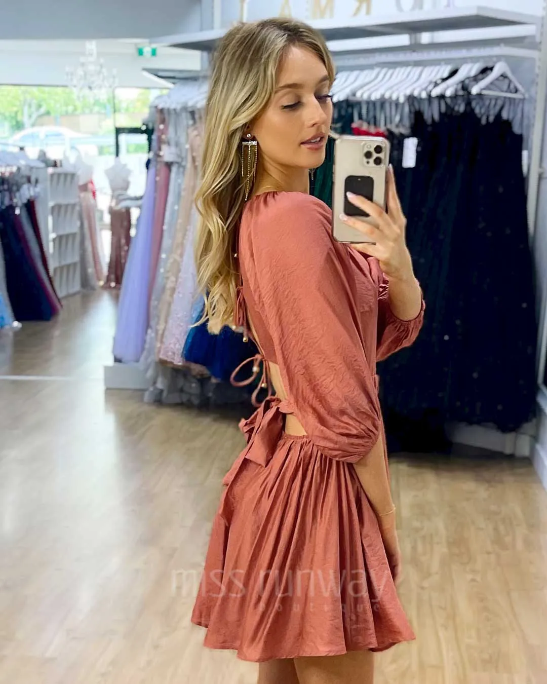 Diane Mini Dress - Mauve