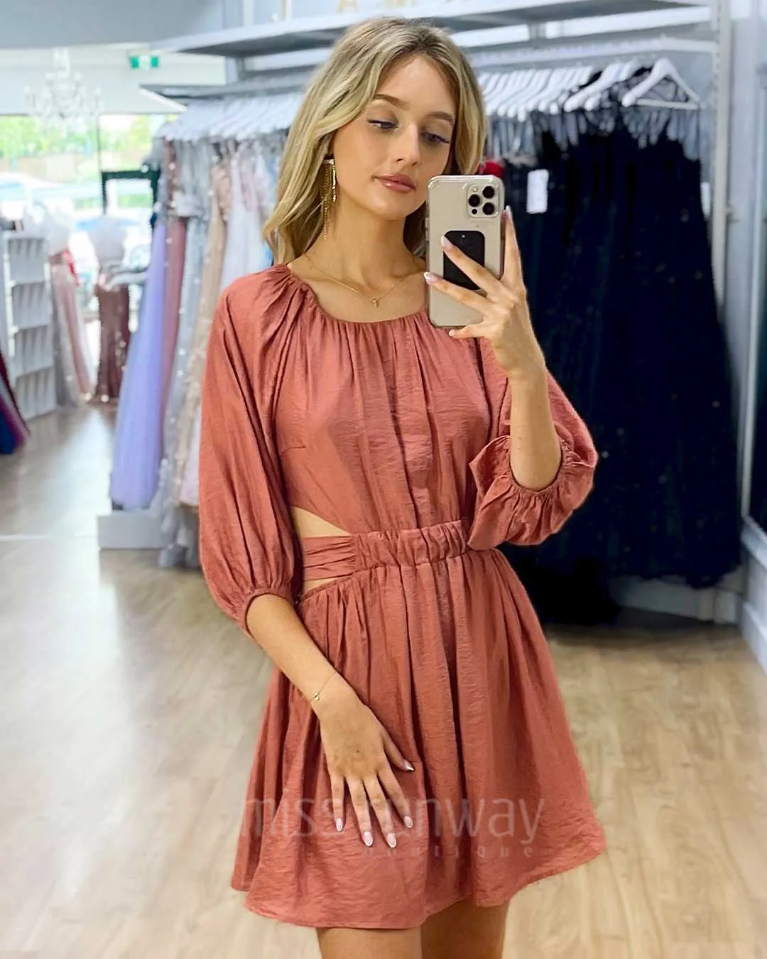 Diane Mini Dress - Mauve