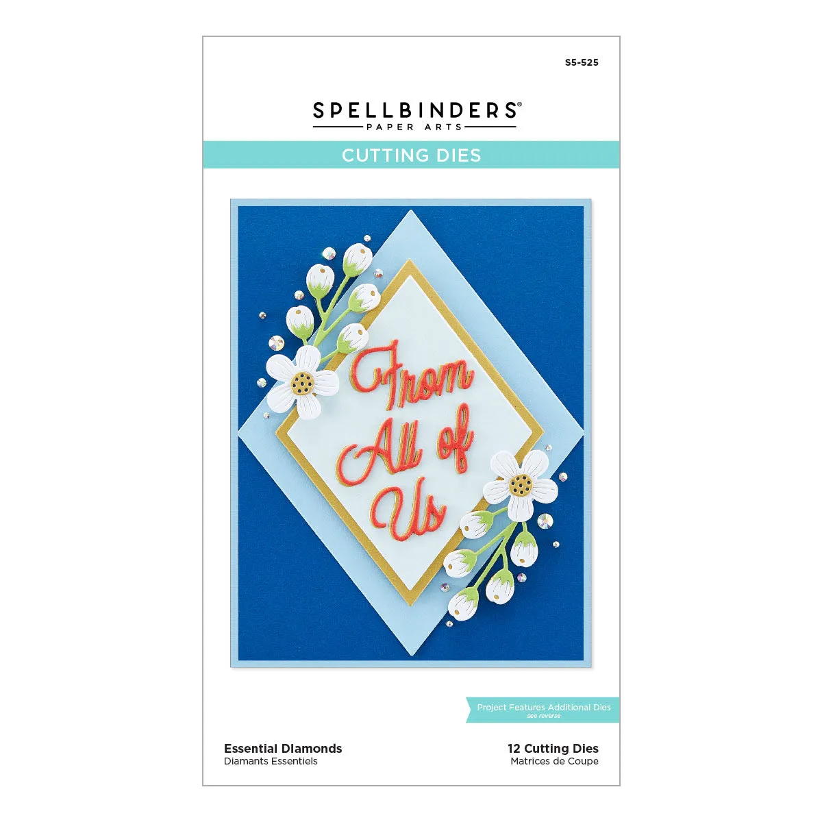 Essential Diamonds Etched Dies from the Glimmer Greetings Collection