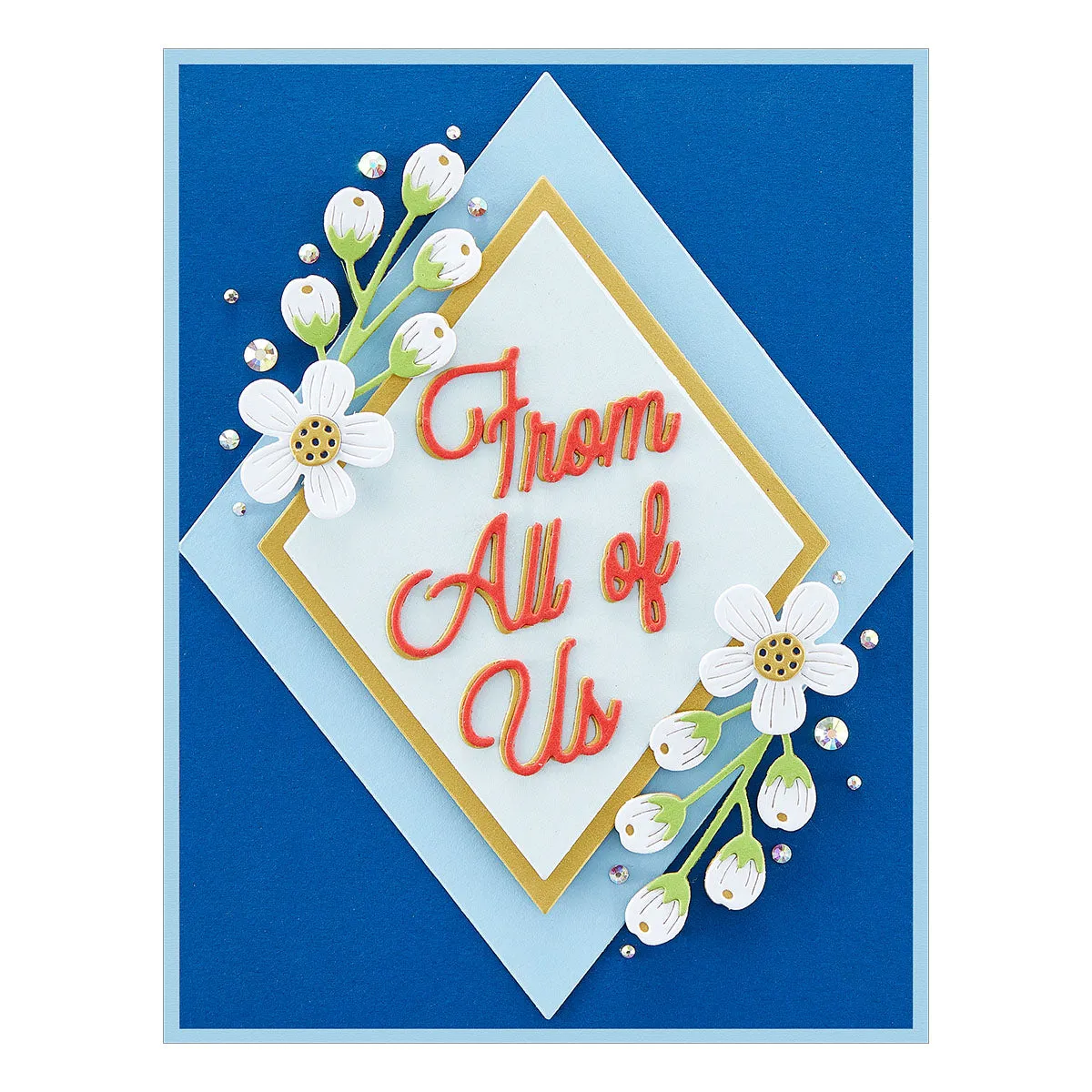 Essential Diamonds Etched Dies from the Glimmer Greetings Collection
