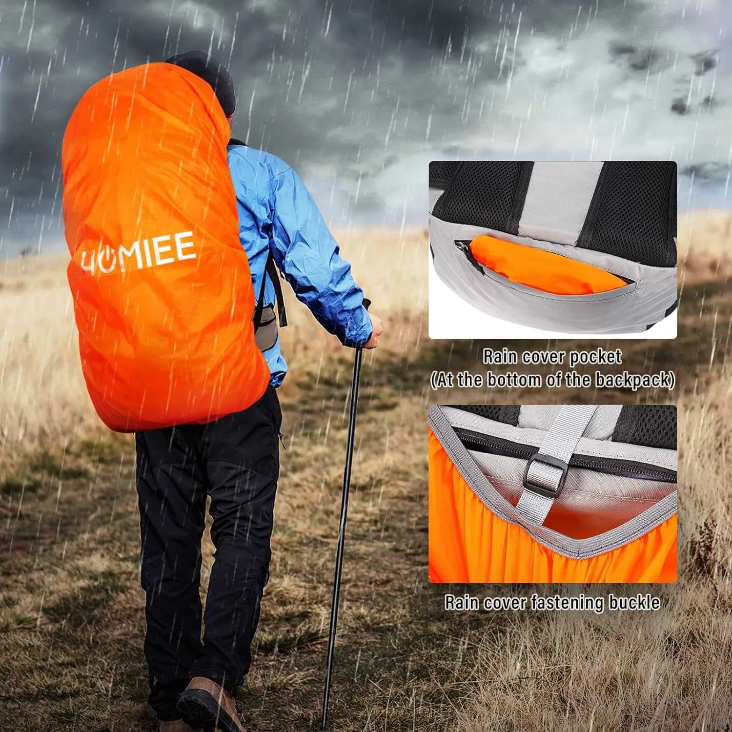 HOMIEE 50L Hiking Backpack Travel Bag