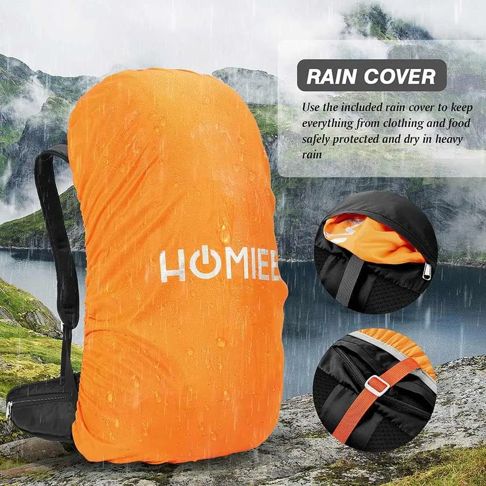 HOMIEE 50L Hiking Backpack Travel Bag