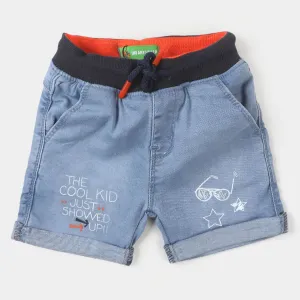 Infant Boys Denim Short Cool kid - Ice Blue