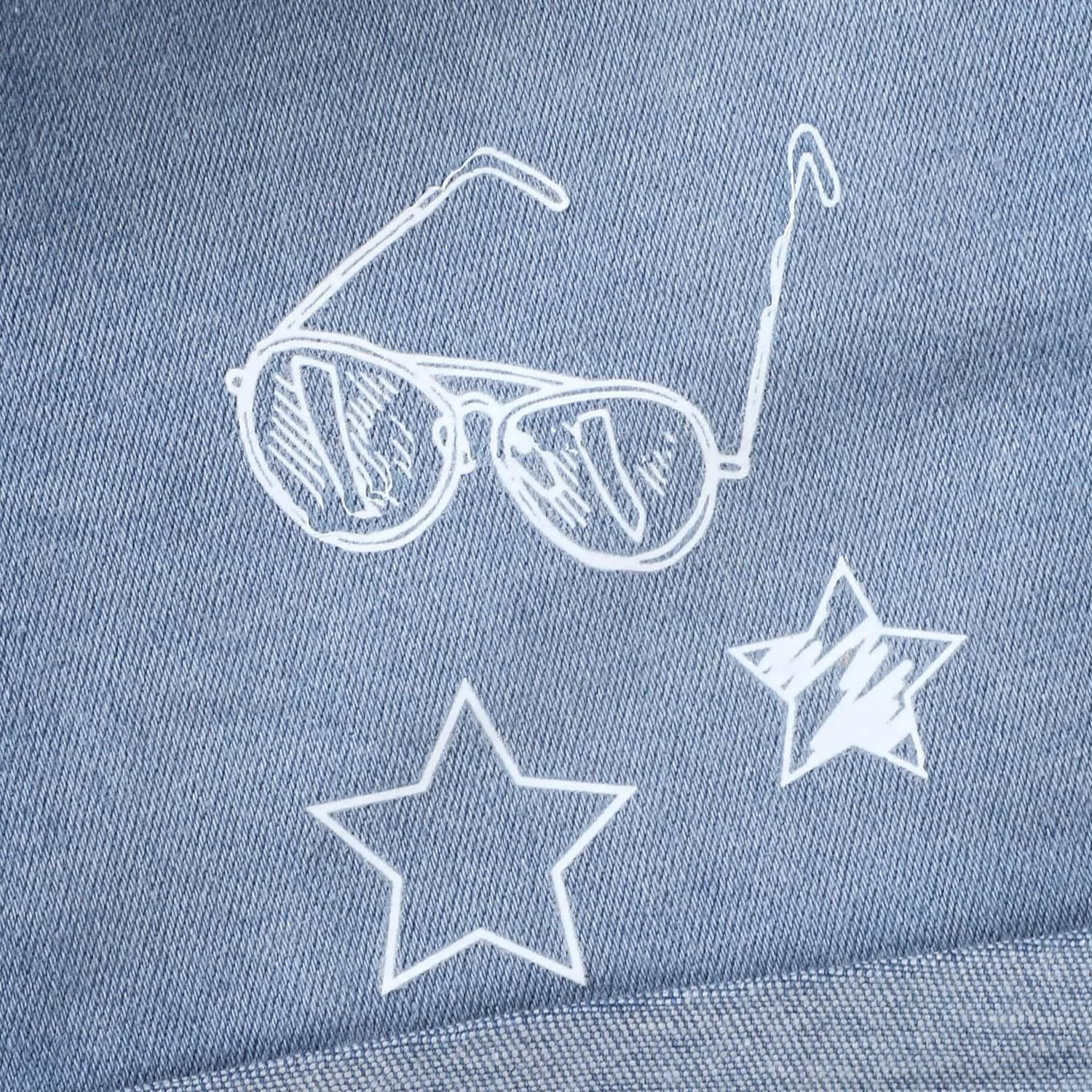 Infant Boys Denim Short Cool kid - Ice Blue