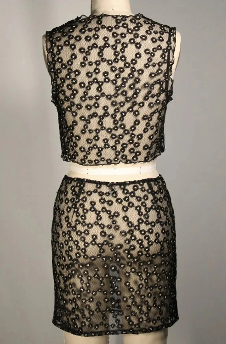 Isabel Vintage Embroidery Mini Skirt By Only Hearts Lingerie - S-L