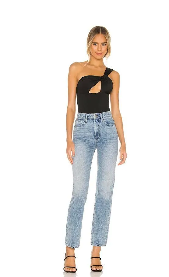Jem One Shoulder Bodysuit - Black