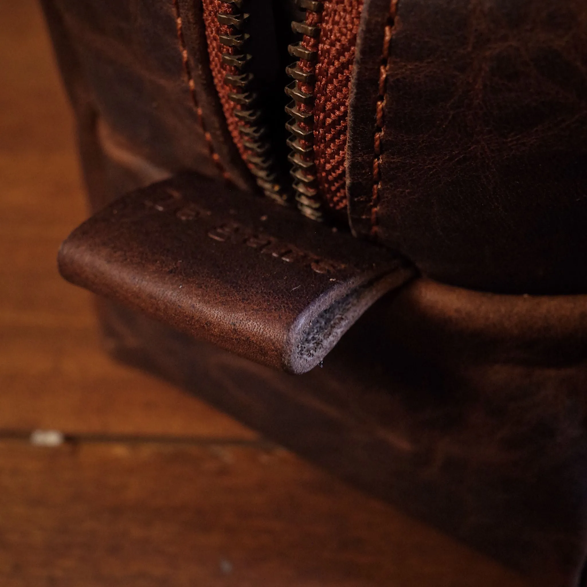 Leather Toiletry Bag – Dark Brown Edition