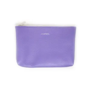 MASSTARD -MINIMAL LEATHER POUCH (Medium)- PURPLE