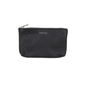 MASSTARD -MINIMAL LEATHER POUCH (Small)- BLACK