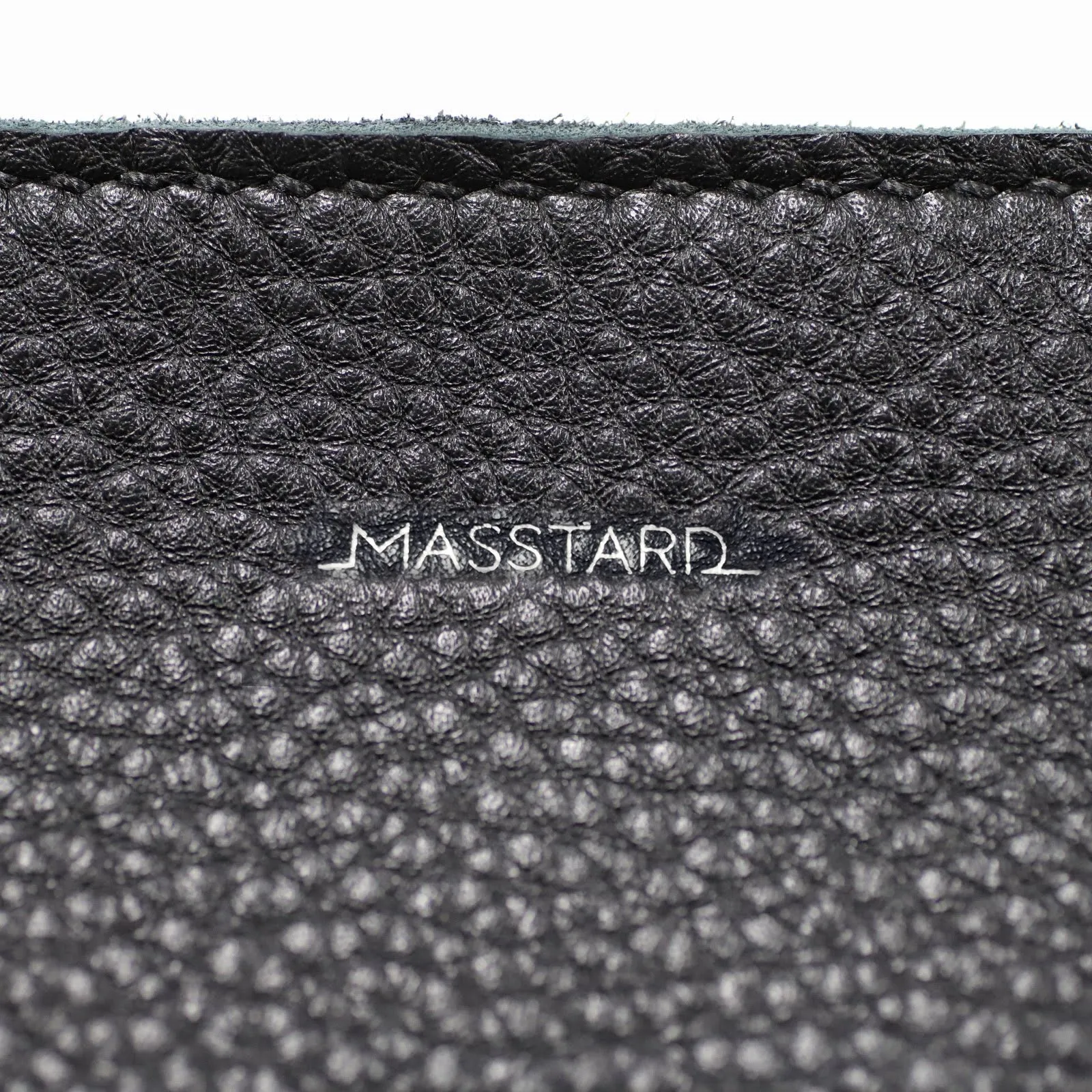 MASSTARD -MINIMAL LEATHER POUCH (Small)- BLACK