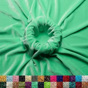 Mint Stretch Velvet Fabric Soft and Smooth