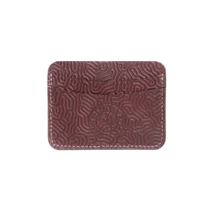 No. 5 Wallet - "Coral" Oxblood