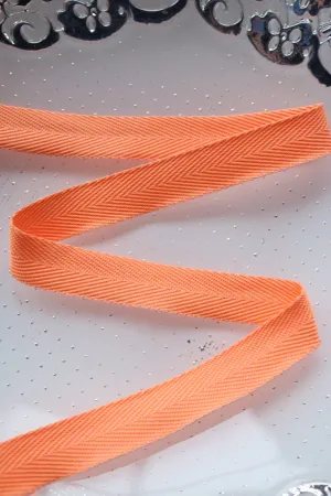 Orange 13/16" Twill Tape