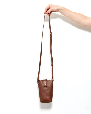 POPPIT 2 WAYS Pouch by Byrd Studio - Chestnut Brown Leather
