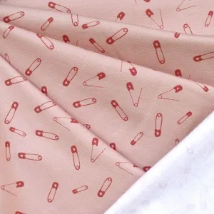 Scattered Safety Pin Sweatshirt Fleece Blush/Rose SY