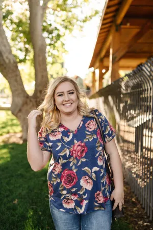 Simply Floral In Navy