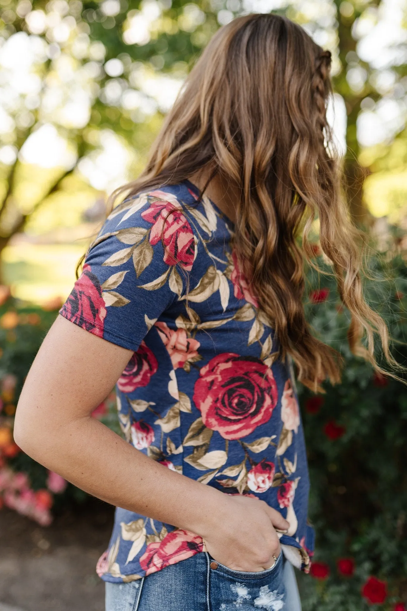 Simply Floral In Navy