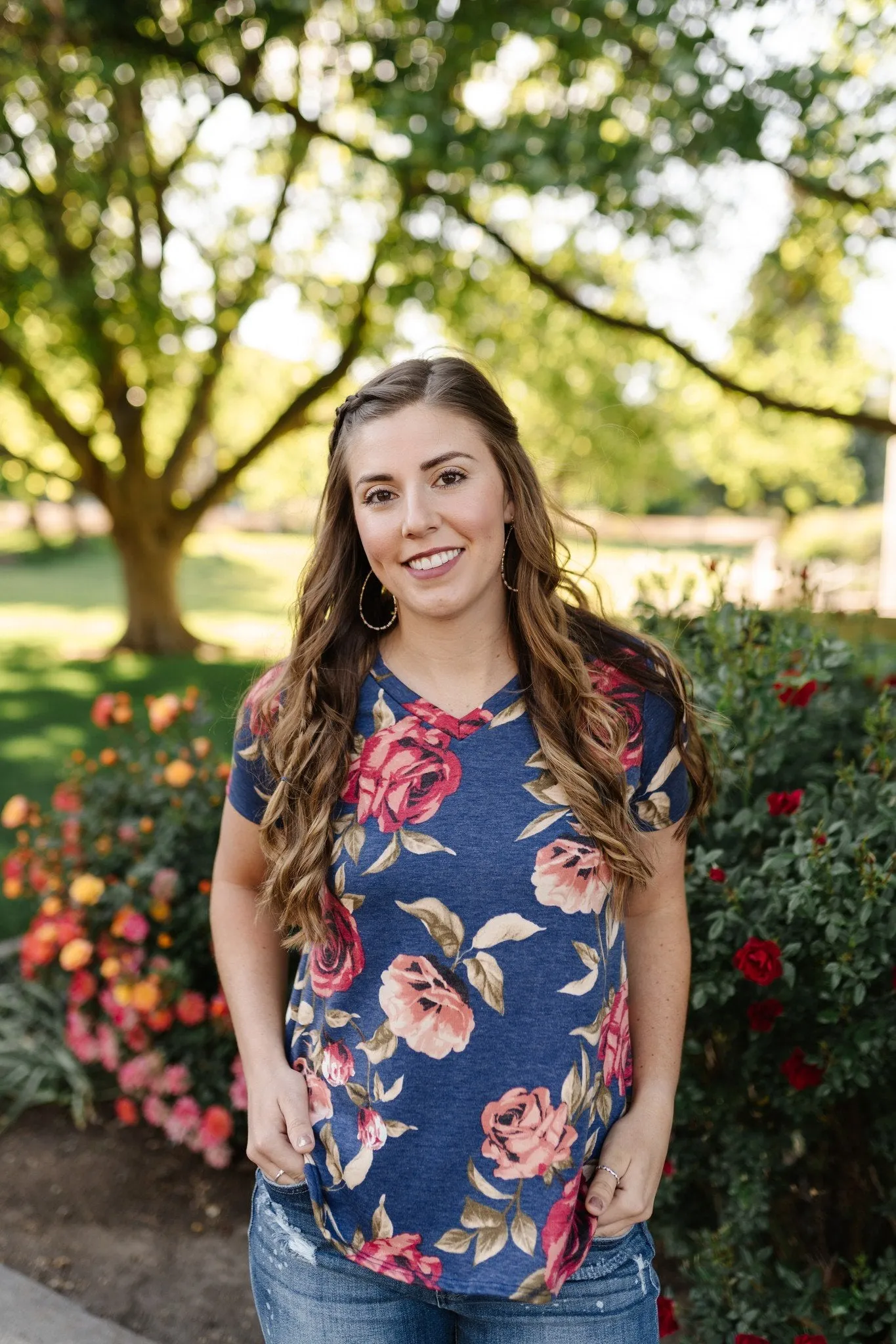 Simply Floral In Navy