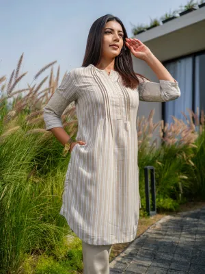 Stripe Plain mix and match Co-ord set