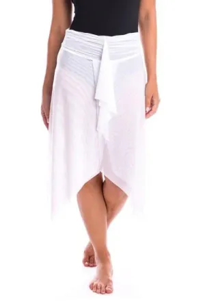 Togs White Mesh Frill Skirt Cover Up 20AS735