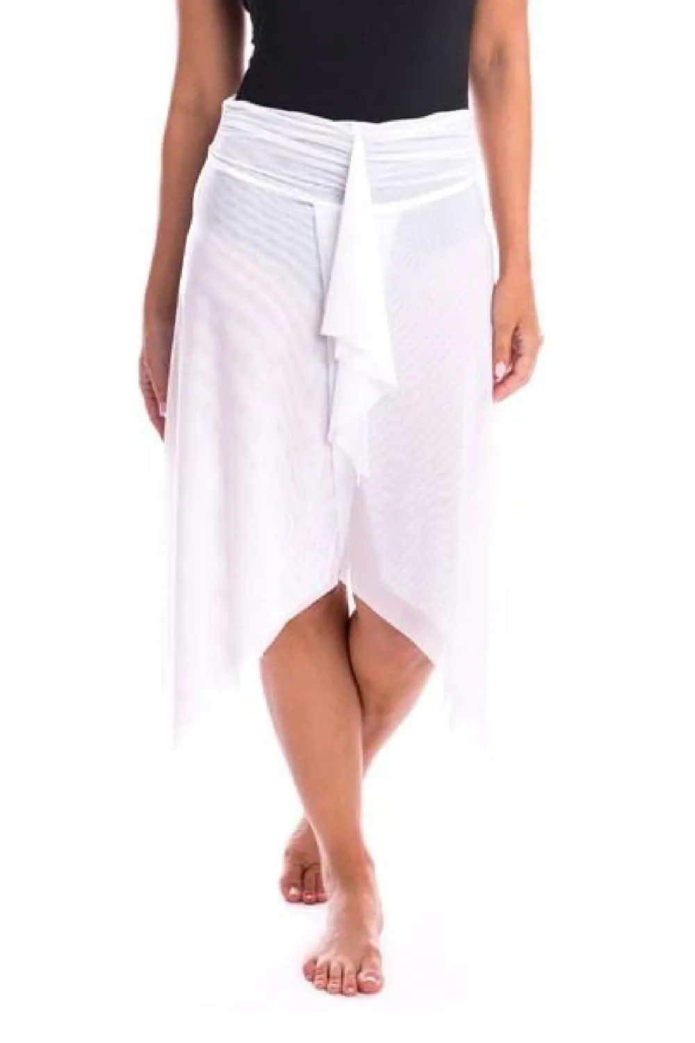 Togs White Mesh Frill Skirt Cover Up 20AS735