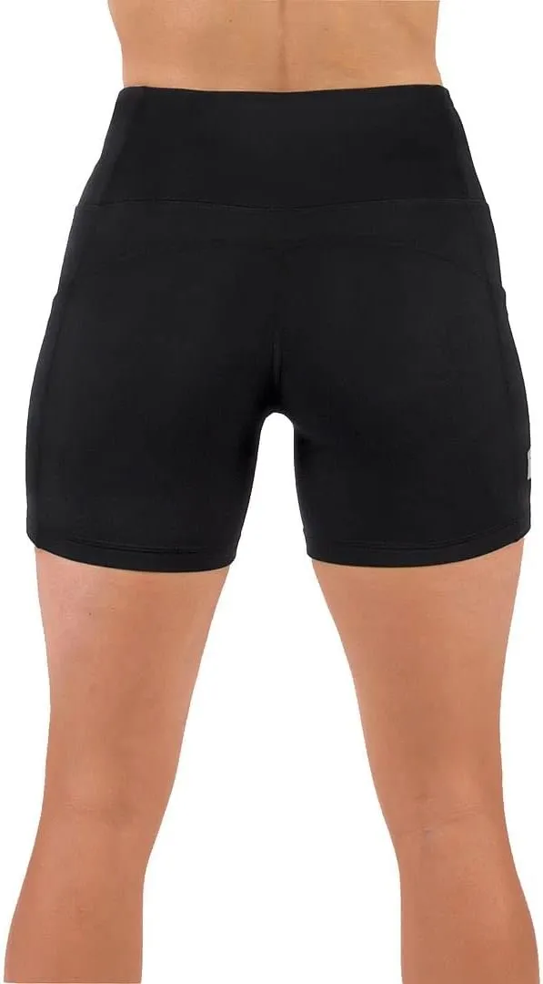 Tough Mode Women High Rise 5" Super Soft Athletic Shorts Pockets Bike Fitness Workout Running Yoga Tummy Control