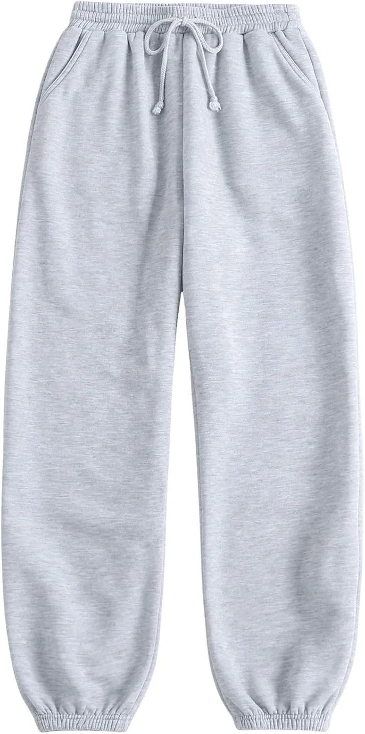 WDIRARA Women's Drawstring Elastic Waist Exercise Sweatpants Trousers Jogger Pants