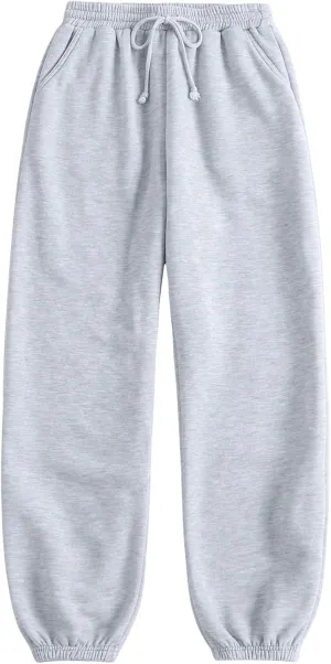 WDIRARA Women's Drawstring Elastic Waist Exercise Sweatpants Trousers Jogger Pants