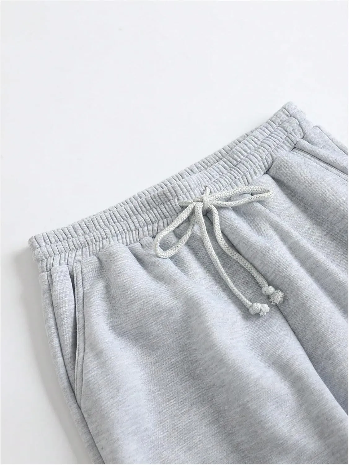 WDIRARA Women's Drawstring Elastic Waist Exercise Sweatpants Trousers Jogger Pants