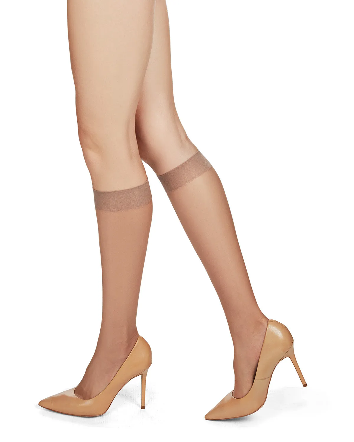 Women's 3 Pair Pack Silky Sheer Knee Highs