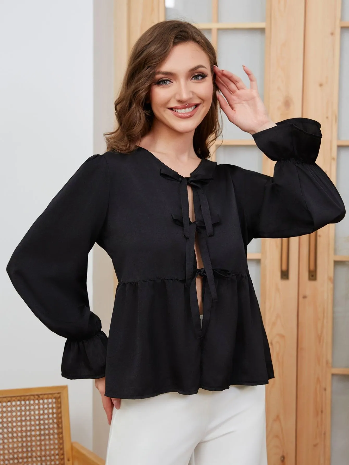 Women's casual top 100% Polyester