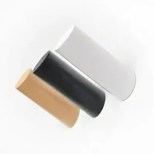 Wood Coat Hook 3" Wall Mounted -  Decorative Hat Hanger - Towel Rack - Natural - Black - White