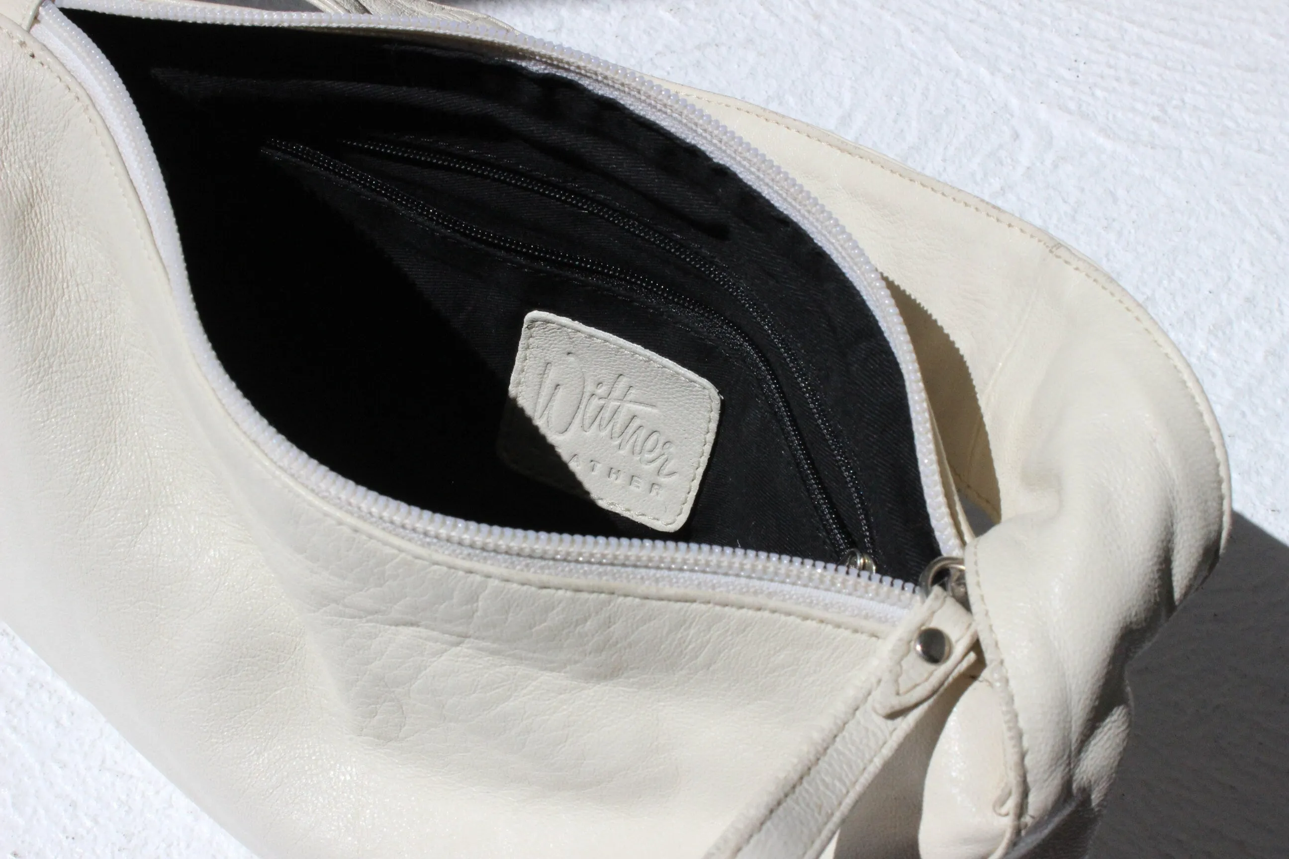 Y2K Minimal White Leather Rectangular Handbag